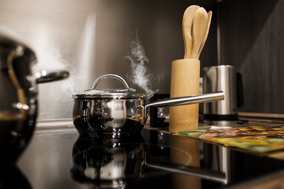 Lentejas cocinándose